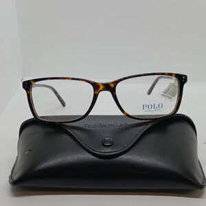 NWT MEN'S POLO RALPH LAUREN EYEGLASS FRAMES 2155 BROWN